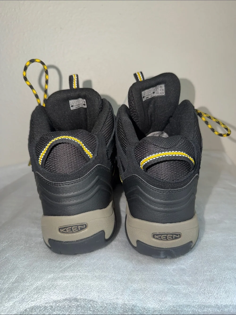 Keen  Black Sneakers with Yellow Accents
